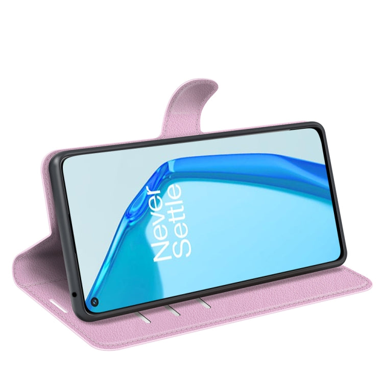 For OnePlus 9R Litchi Texture Horizontal Flip Protective Case with Holder & Card Slots & Wallet