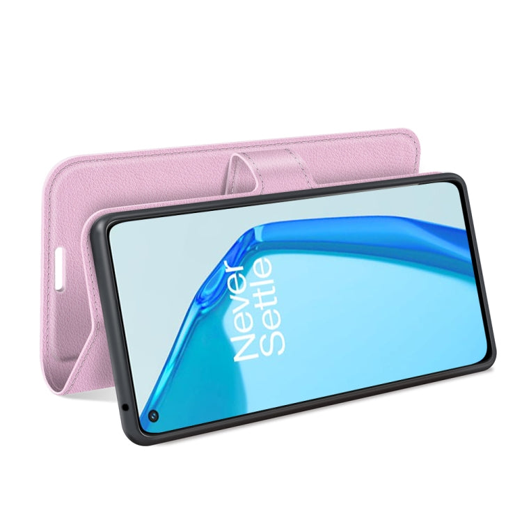 For OnePlus 9R Litchi Texture Horizontal Flip Protective Case with Holder & Card Slots & Wallet