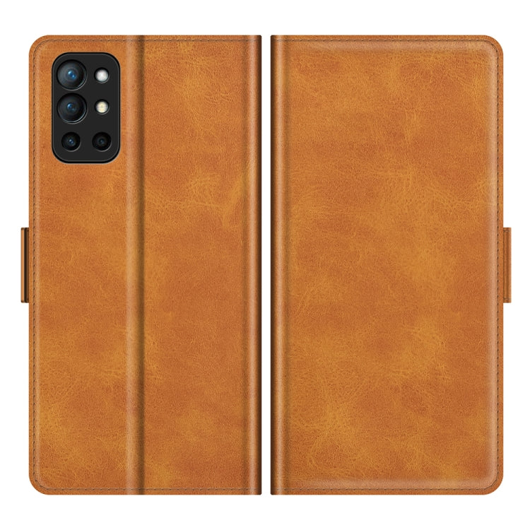 For OnePlus 9R Dual-side Magnetic Buckle Horizontal Flip Leather Case with Holder & Card Slots & Wallet