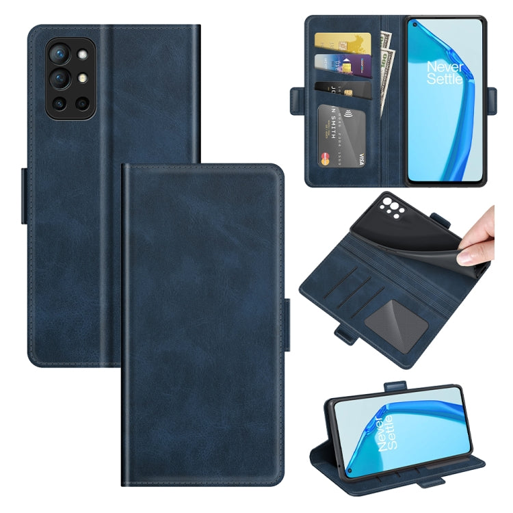 For OnePlus 9R Dual-side Magnetic Buckle Horizontal Flip Leather Case with Holder & Card Slots & Wallet