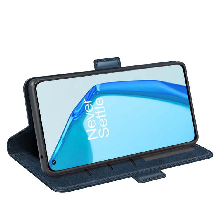 For OnePlus 9R Dual-side Magnetic Buckle Horizontal Flip Leather Case with Holder & Card Slots & Wallet