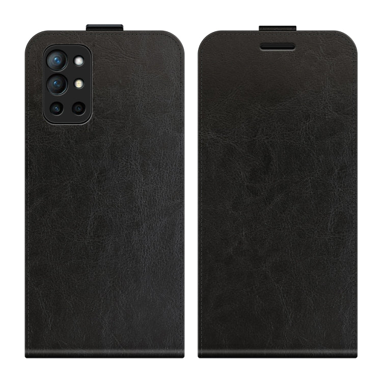 For OnePlus 9R R64 Texture Single Vertical Flip Leather Protective Case with Card Slots & Photo Frame