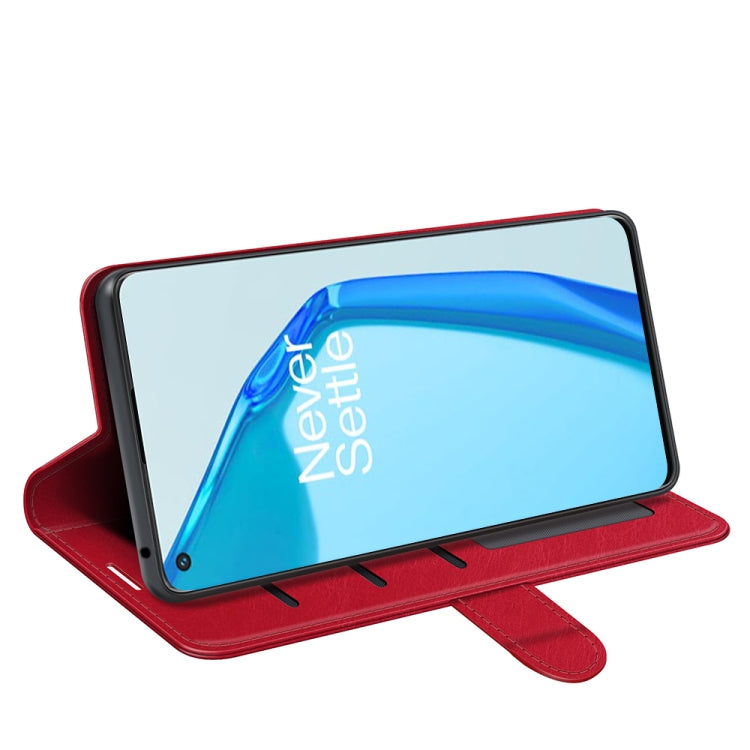 For OnePlus 9R R64 Texture Single Horizontal Flip Protective Case with Holder & Card Slots & Wallet& Photo Frame