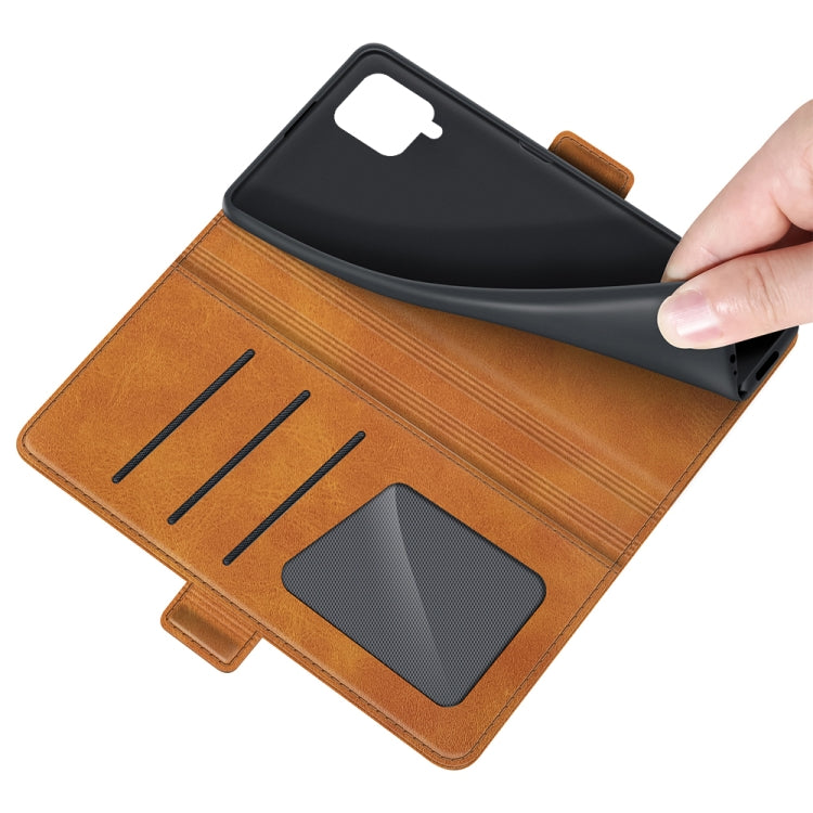 For Samsung Galaxy A22 4G Dual-side Magnetic Buckle Horizontal Flip Leather Case with Holder & Card Slots & Wallet