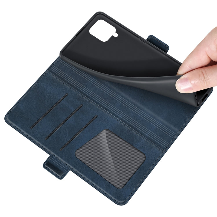 For Samsung Galaxy A22 4G Dual-side Magnetic Buckle Horizontal Flip Leather Case with Holder & Card Slots & Wallet