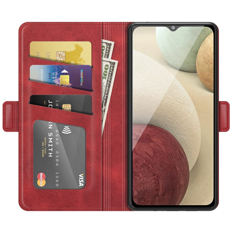For Samsung Galaxy A22 4G Dual-side Magnetic Buckle Horizontal Flip Leather Case with Holder & Card Slots & Wallet