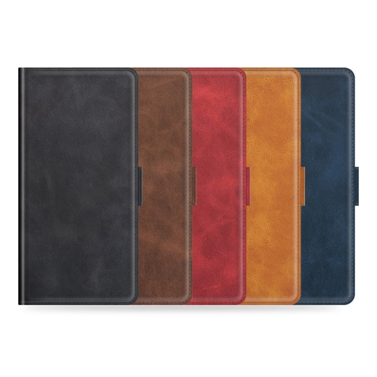 For Samsung Galaxy A22 4G Dual-side Magnetic Buckle Horizontal Flip Leather Case with Holder & Card Slots & Wallet