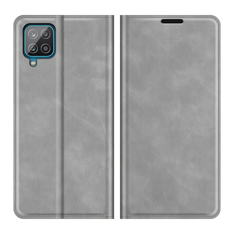 For Samsung Glaxy A22 4G Retro-skin Business Magnetic Suction Leather Case with Holder & Card Slots & Wallet
