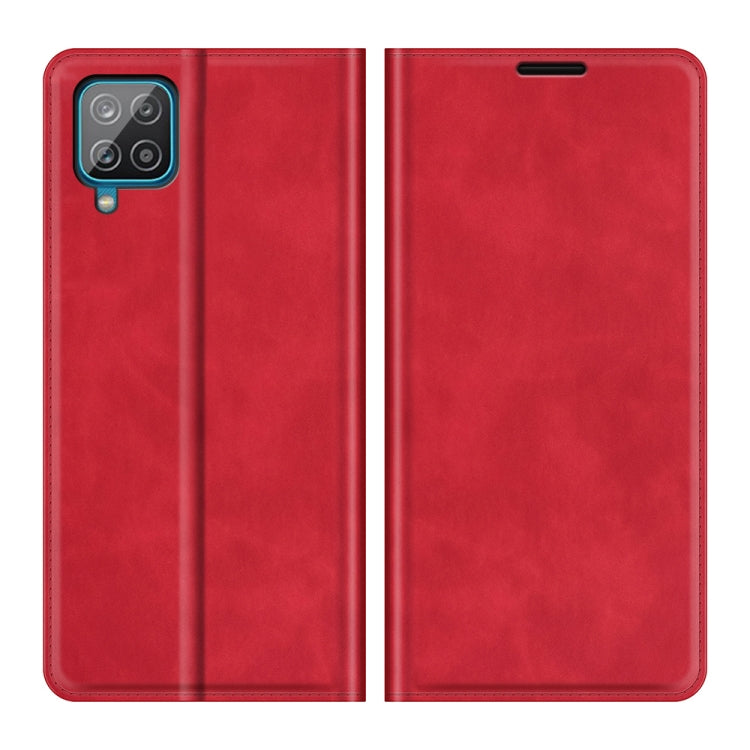 For Samsung Glaxy A22 4G Retro-skin Business Magnetic Suction Leather Case with Holder & Card Slots & Wallet