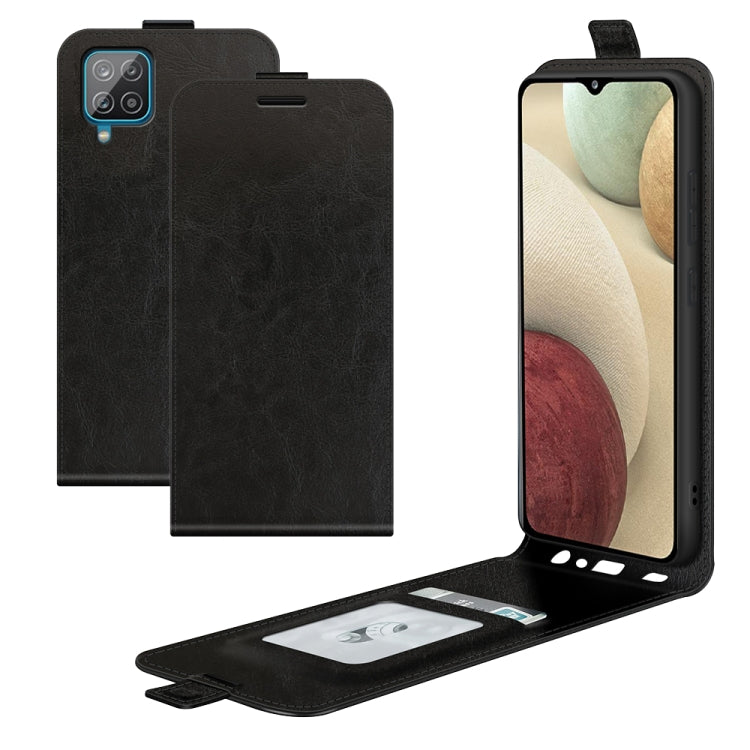 For Samsung Glaxy A22 4G R64 Texture Single Vertical Flip Leather Protective Case with Card Slots & Photo Frame