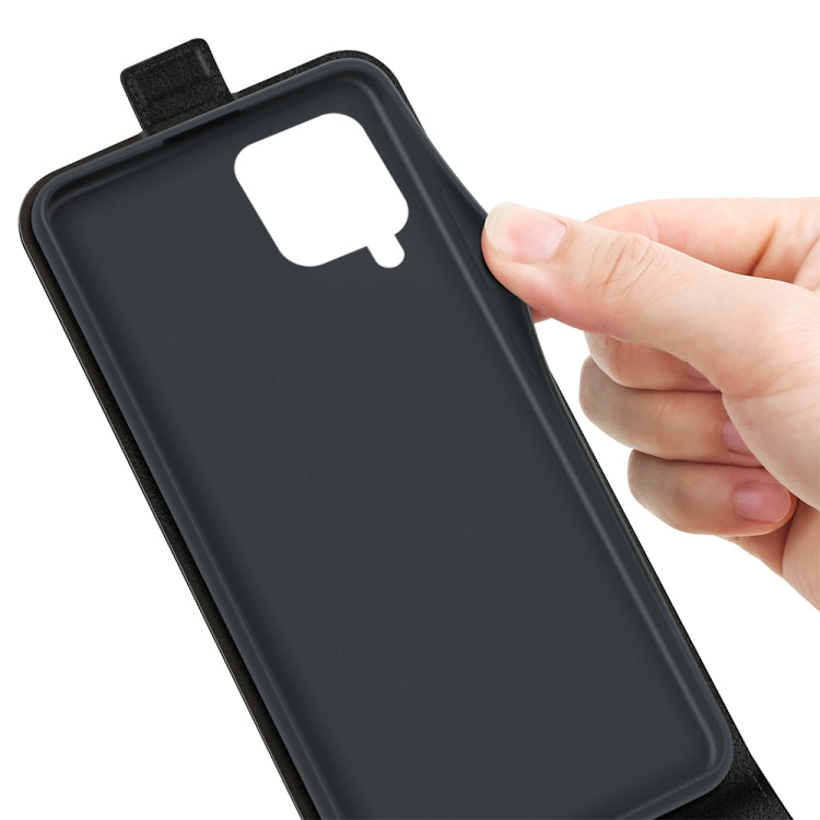 For Samsung Glaxy A22 4G R64 Texture Single Vertical Flip Leather Protective Case with Card Slots & Photo Frame