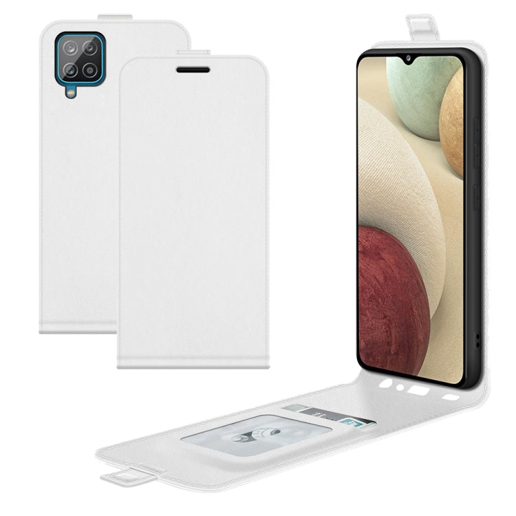 For Samsung Glaxy A22 4G R64 Texture Single Vertical Flip Leather Protective Case with Card Slots & Photo Frame