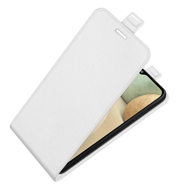 For Samsung Glaxy A22 4G R64 Texture Single Vertical Flip Leather Protective Case with Card Slots & Photo Frame