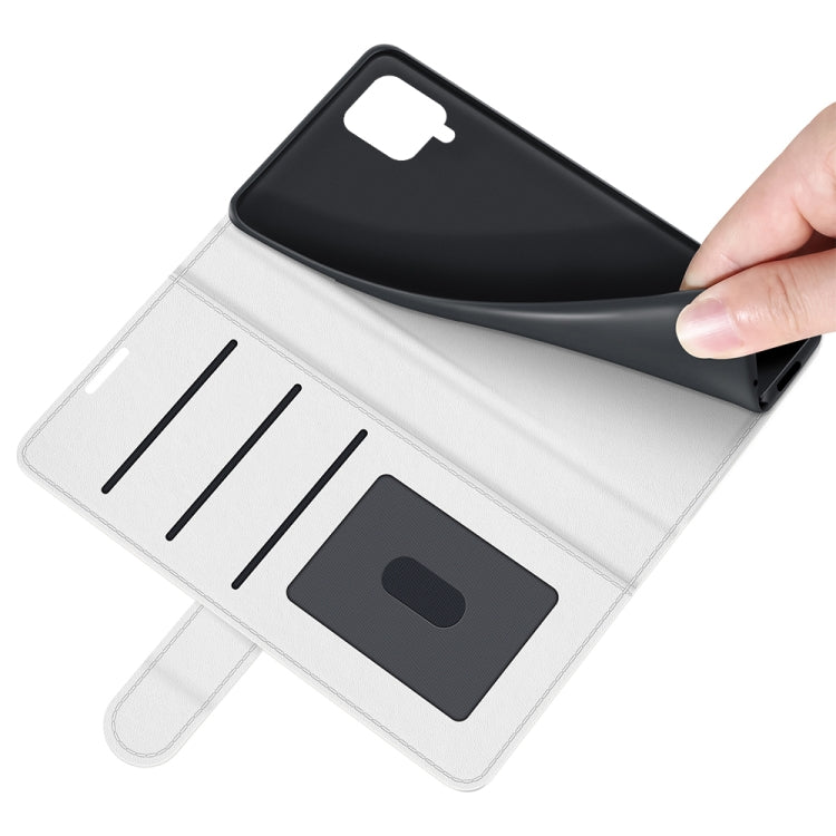 For Samsung Glaxy A22 4G R64 Texture Single Horizontal Flip Protective Case with Holder & Card Slots & Wallet& Photo Frame