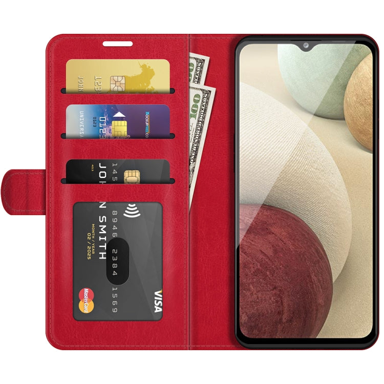 For Samsung Glaxy A22 4G R64 Texture Single Horizontal Flip Protective Case with Holder & Card Slots & Wallet& Photo Frame