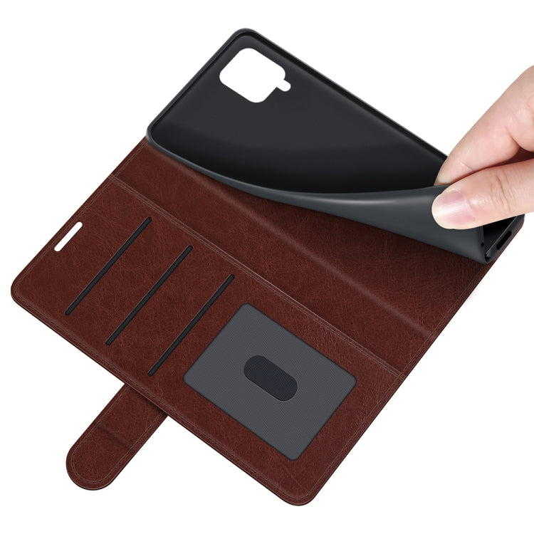 For Samsung Glaxy A22 4G R64 Texture Single Horizontal Flip Protective Case with Holder & Card Slots & Wallet& Photo Frame