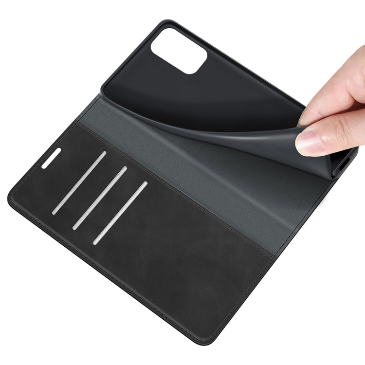 For Xiaomi Note 10 5G / Poco M3 Pro 5G Retro-skin Business Magnetic Suction Leather Case with Holder & Card Slots & Wallet