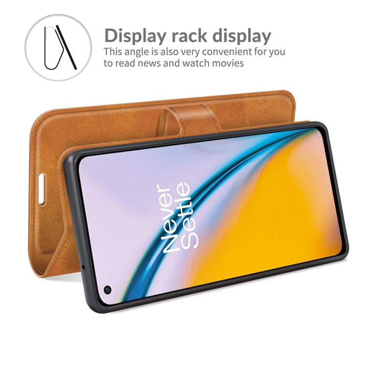 For OnePlus Nord 2 5G Retro Calf Pattern Buckle Horizontal Flip Leather Case with Holder & Card Slots & Wallet