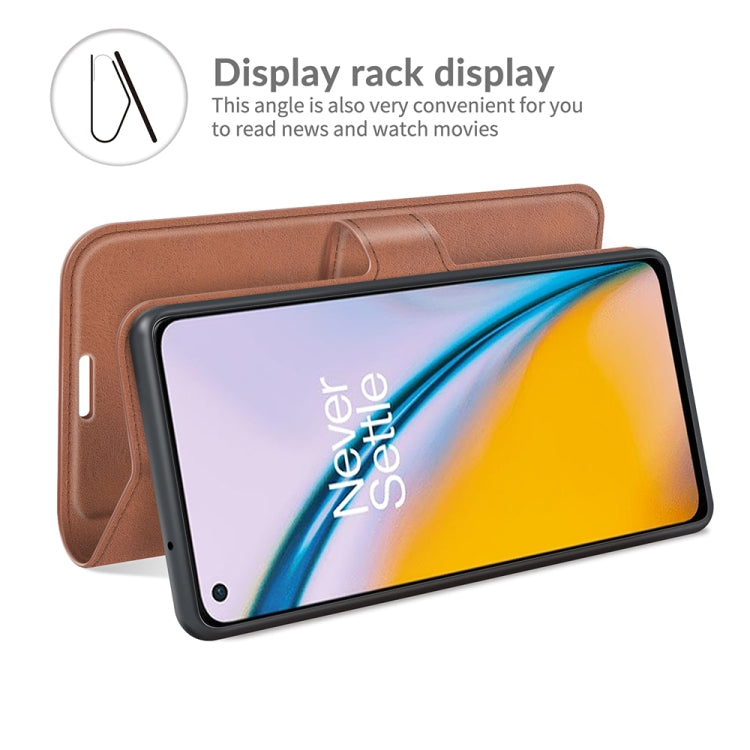 For OnePlus Nord 2 5G Retro Calf Pattern Buckle Horizontal Flip Leather Case with Holder & Card Slots & Wallet