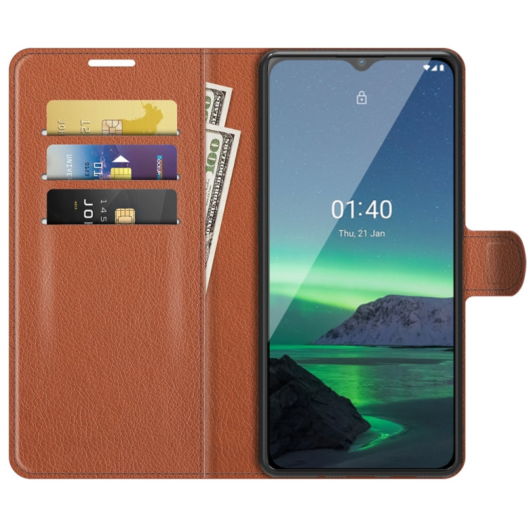 For Nokia 1.4 Litchi Texture Horizontal Flip Protective Case with Holder & Card Slots & Wallet