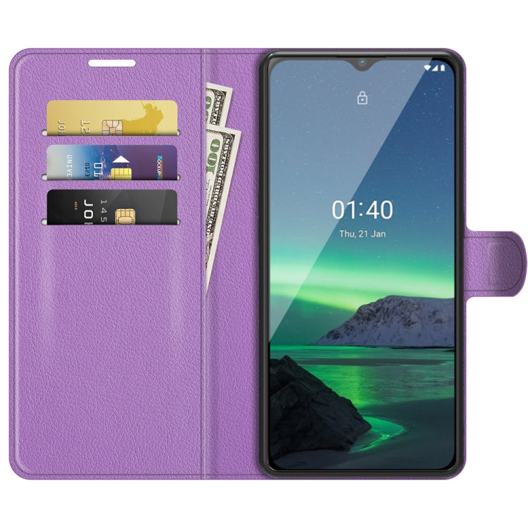 For Nokia 1.4 Litchi Texture Horizontal Flip Protective Case with Holder & Card Slots & Wallet