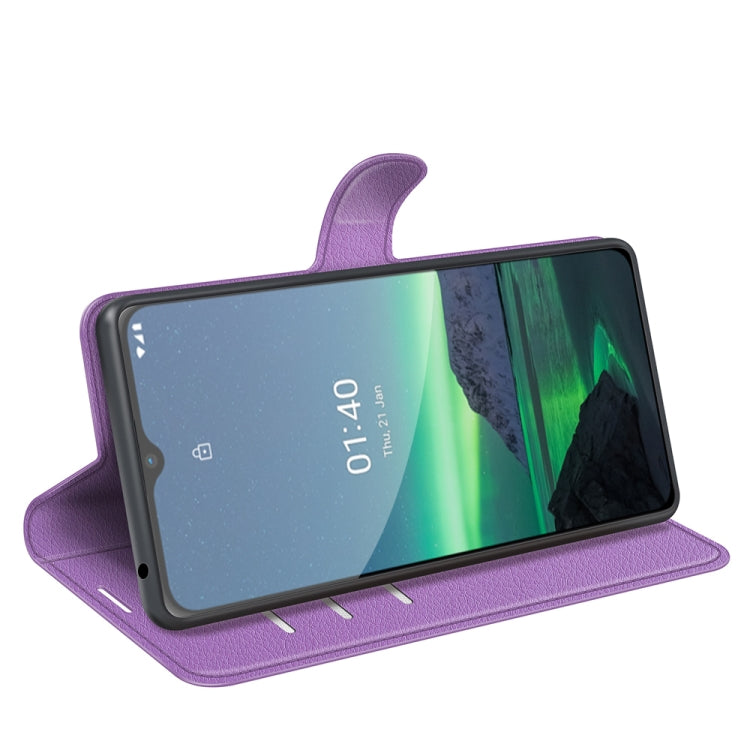 For Nokia 1.4 Litchi Texture Horizontal Flip Protective Case with Holder & Card Slots & Wallet