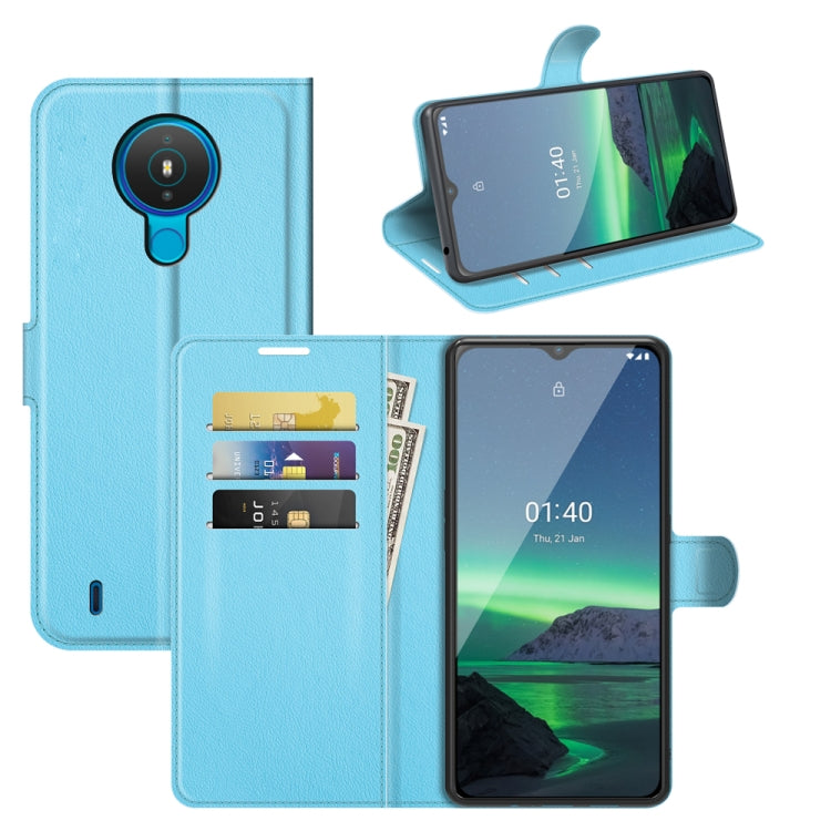 For Nokia 1.4 Litchi Texture Horizontal Flip Protective Case with Holder & Card Slots & Wallet
