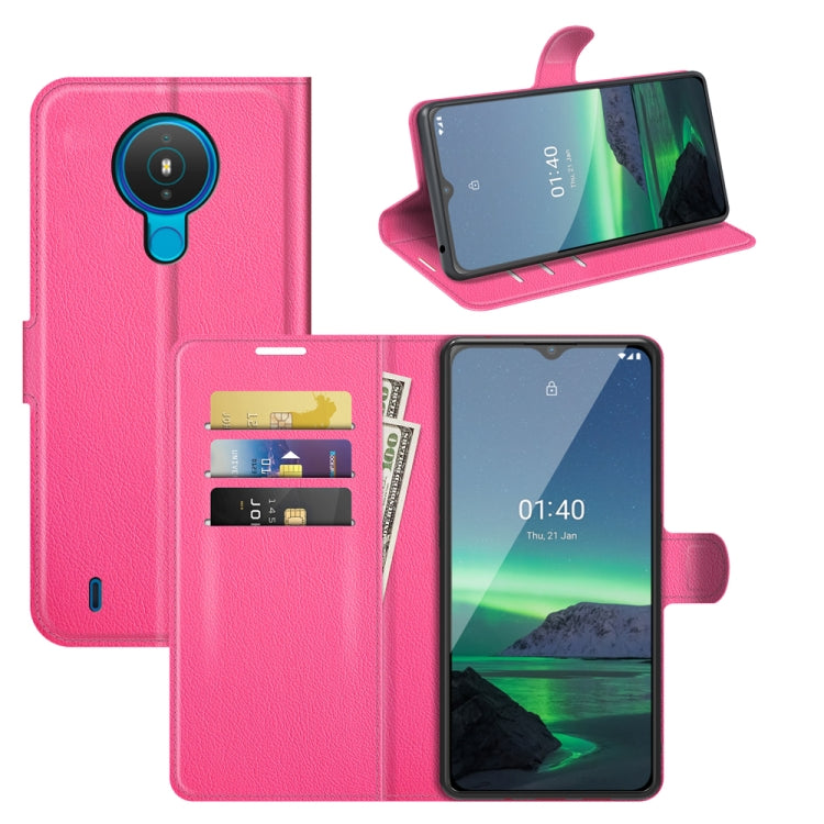 For Nokia 1.4 Litchi Texture Horizontal Flip Protective Case with Holder & Card Slots & Wallet