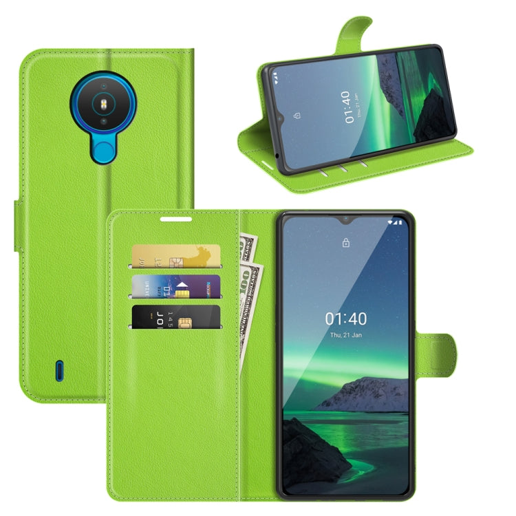 For Nokia 1.4 Litchi Texture Horizontal Flip Protective Case with Holder & Card Slots & Wallet