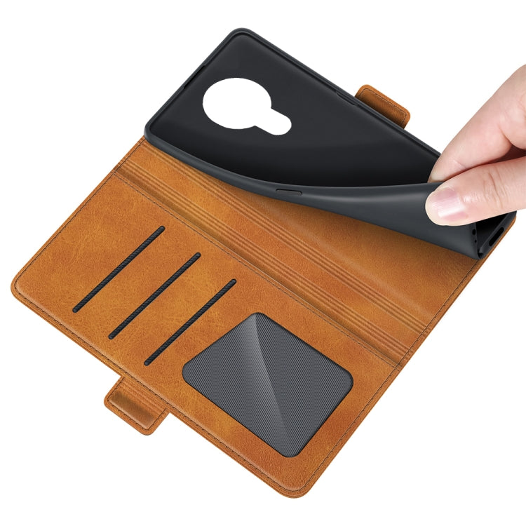 For Nokia 1.4 Dual-side Magnetic Buckle Horizontal Flip Leather Case with Holder & Card Slots & Wallet