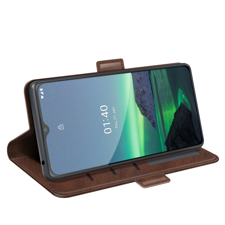 For Nokia 1.4 Dual-side Magnetic Buckle Horizontal Flip Leather Case with Holder & Card Slots & Wallet