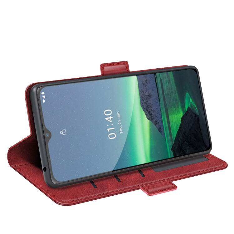 For Nokia 1.4 Dual-side Magnetic Buckle Horizontal Flip Leather Case with Holder & Card Slots & Wallet