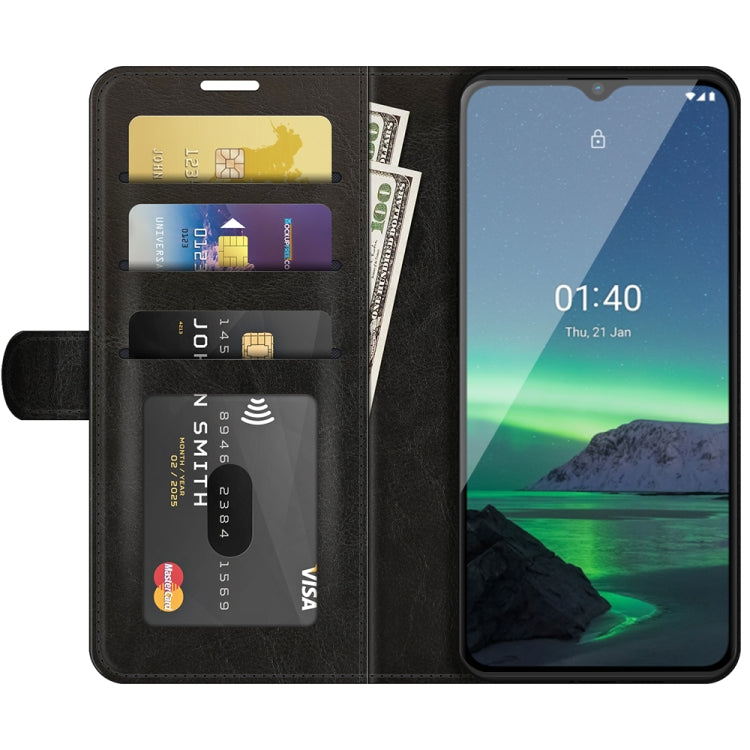 For Nokia 1.4 R64 Texture Single Horizontal Flip Protective Case with Holder & Card Slots & Wallet& Photo Frame