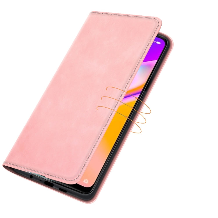 For OPPO A94 5G / F19 Pro+ 5G / Reno5 Z Retro-skin Business Magnetic Suction Leather Case with Holder & Card Slots & Wallet