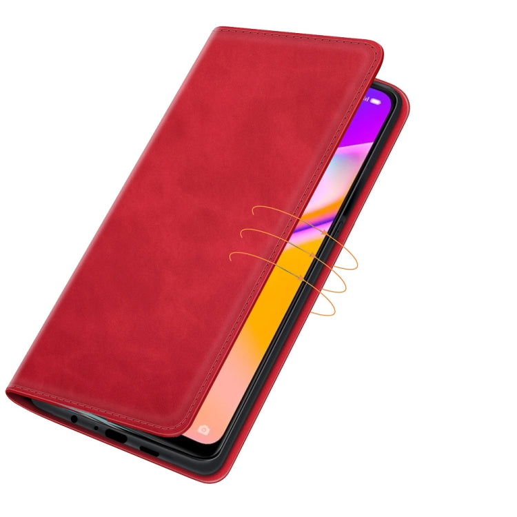 For OPPO A94 5G / F19 Pro+ 5G / Reno5 Z Retro-skin Business Magnetic Suction Leather Case with Holder & Card Slots & Wallet