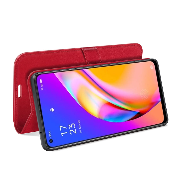 For OPPO A94 5G / F19 Pro+ 5G / Reno5 Z R64 Texture Single Horizontal Flip Protective Case with Holder & Card Slots & Wallet& Photo Frame