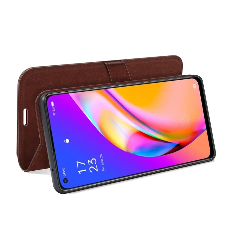 For OPPO A94 5G / F19 Pro+ 5G / Reno5 Z R64 Texture Single Horizontal Flip Protective Case with Holder & Card Slots & Wallet& Photo Frame
