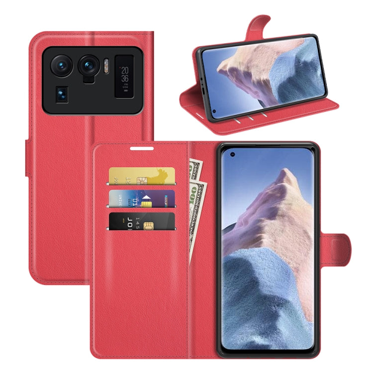 For Xiaomi Mi 11 Ultra Litchi Texture Horizontal Flip Protective Case with Holder & Card Slots & Wallet
