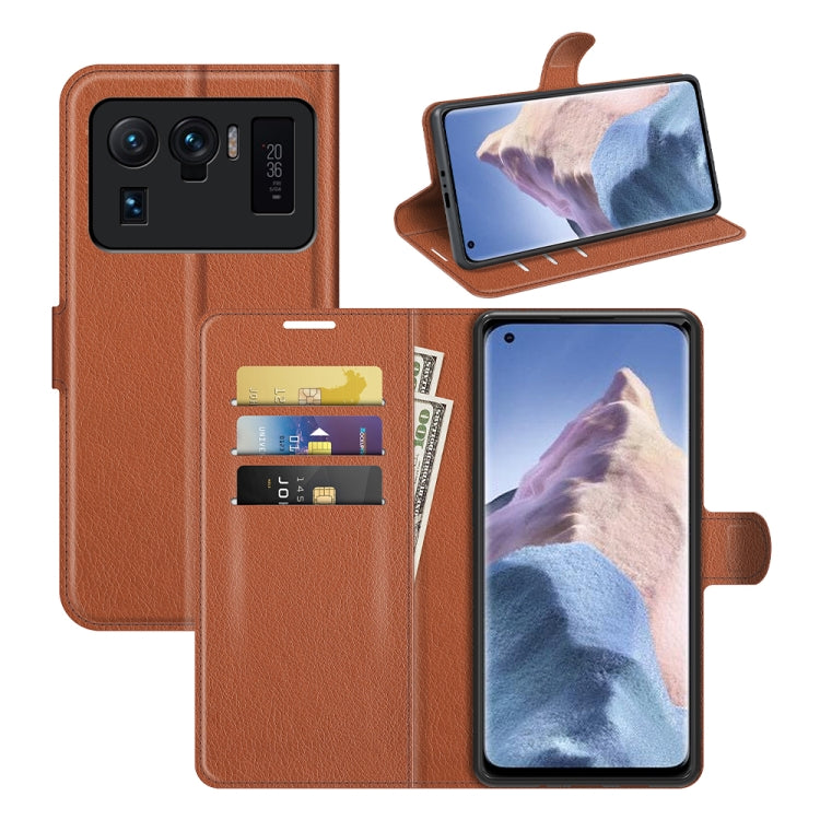 For Xiaomi Mi 11 Ultra Litchi Texture Horizontal Flip Protective Case with Holder & Card Slots & Wallet