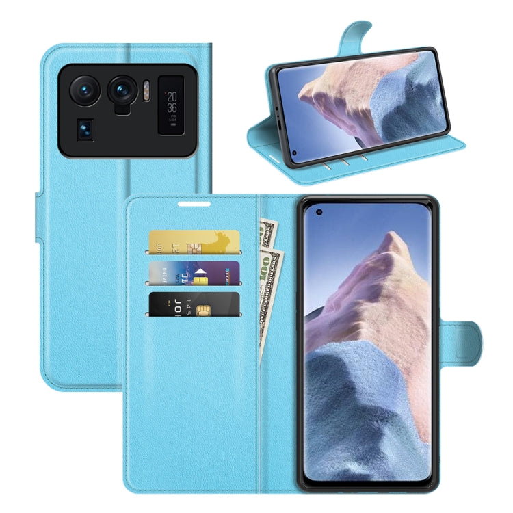 For Xiaomi Mi 11 Ultra Litchi Texture Horizontal Flip Protective Case with Holder & Card Slots & Wallet
