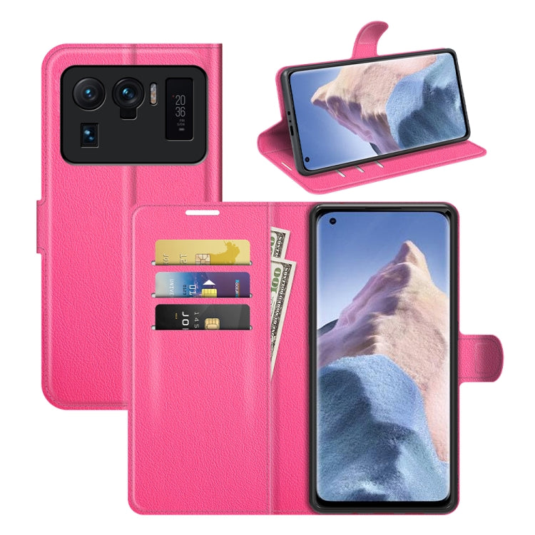 For Xiaomi Mi 11 Ultra Litchi Texture Horizontal Flip Protective Case with Holder & Card Slots & Wallet