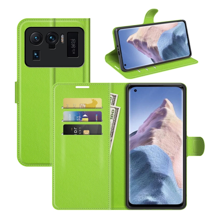 For Xiaomi Mi 11 Ultra Litchi Texture Horizontal Flip Protective Case with Holder & Card Slots & Wallet