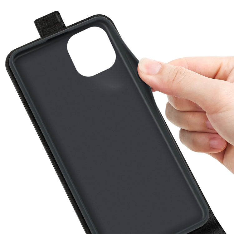 For Xiaomi Mi 11 Lite R64 Texture Single Vertical Flip Leather Protective Case with Card Slots & Photo Frame