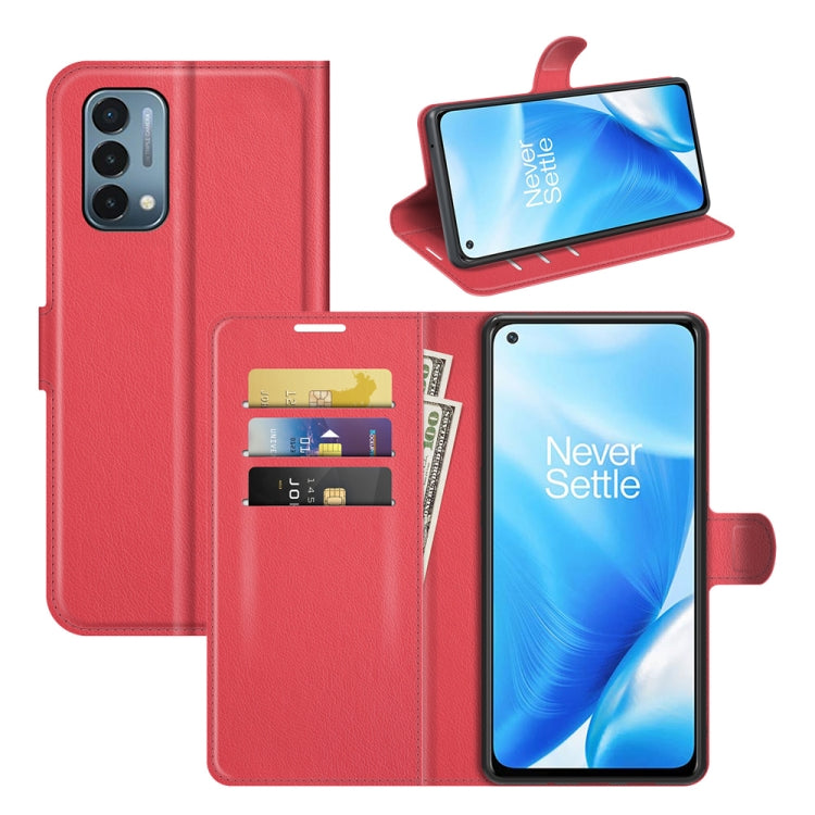 For OnePlus Nord N200 5G Litchi Texture Horizontal Flip Protective Case with Holder & Card Slots & Wallet