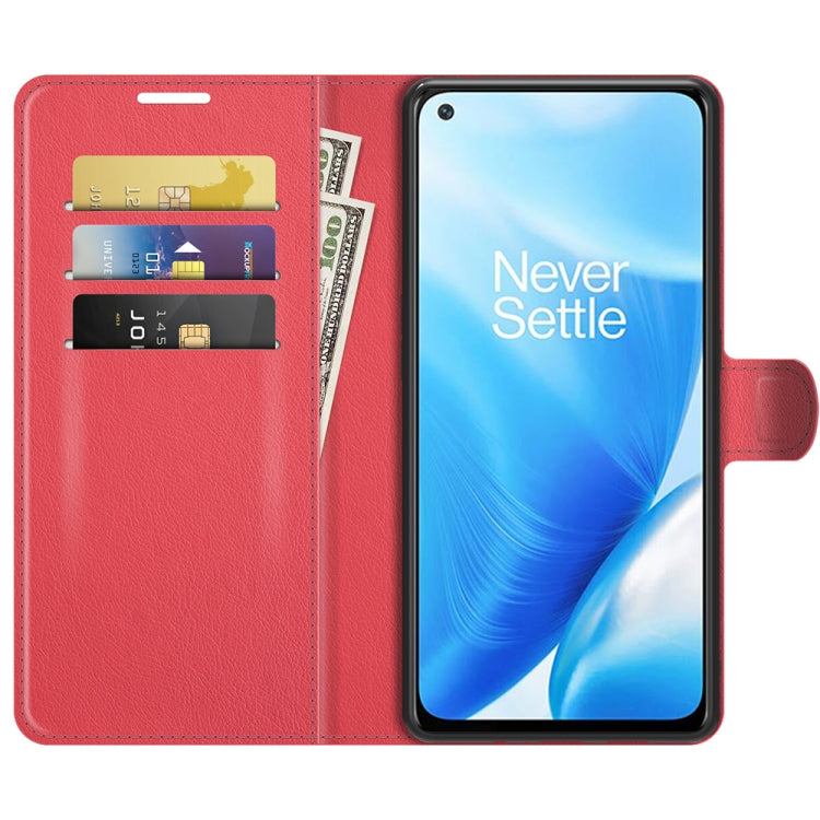 For OnePlus Nord N200 5G Litchi Texture Horizontal Flip Protective Case with Holder & Card Slots & Wallet