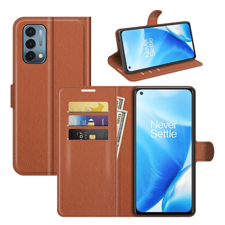 For OnePlus Nord N200 5G Litchi Texture Horizontal Flip Protective Case with Holder & Card Slots & Wallet