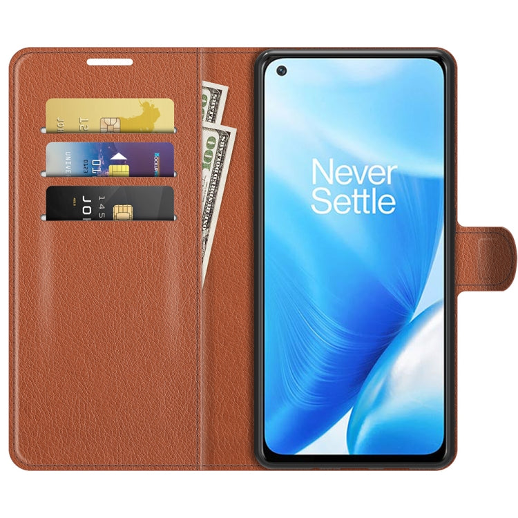 For OnePlus Nord N200 5G Litchi Texture Horizontal Flip Protective Case with Holder & Card Slots & Wallet