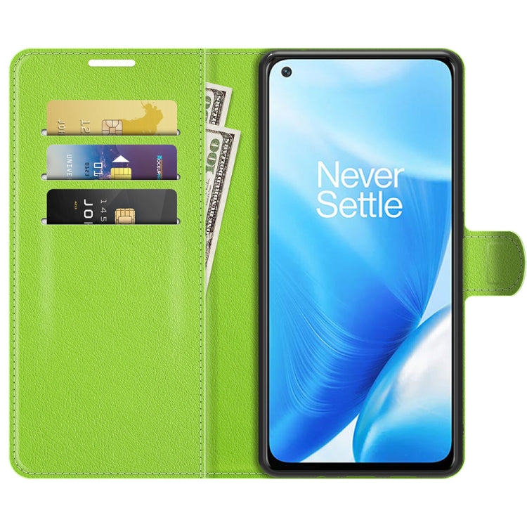 For OnePlus Nord N200 5G Litchi Texture Horizontal Flip Protective Case with Holder & Card Slots & Wallet