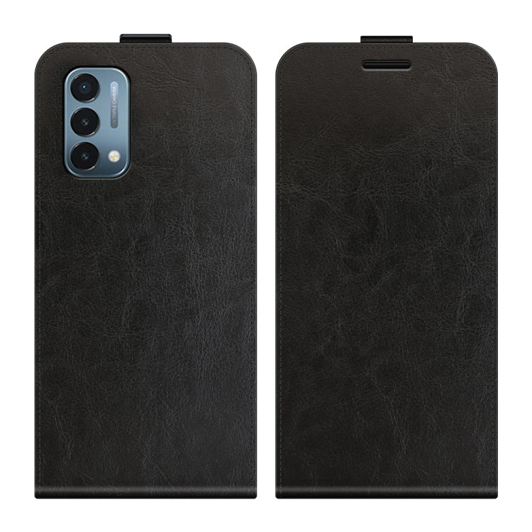 For OnePlus Nord N200 5G R64 Texture Single Vertical Flip Leather Protective Case with Card Slots & Photo Frame