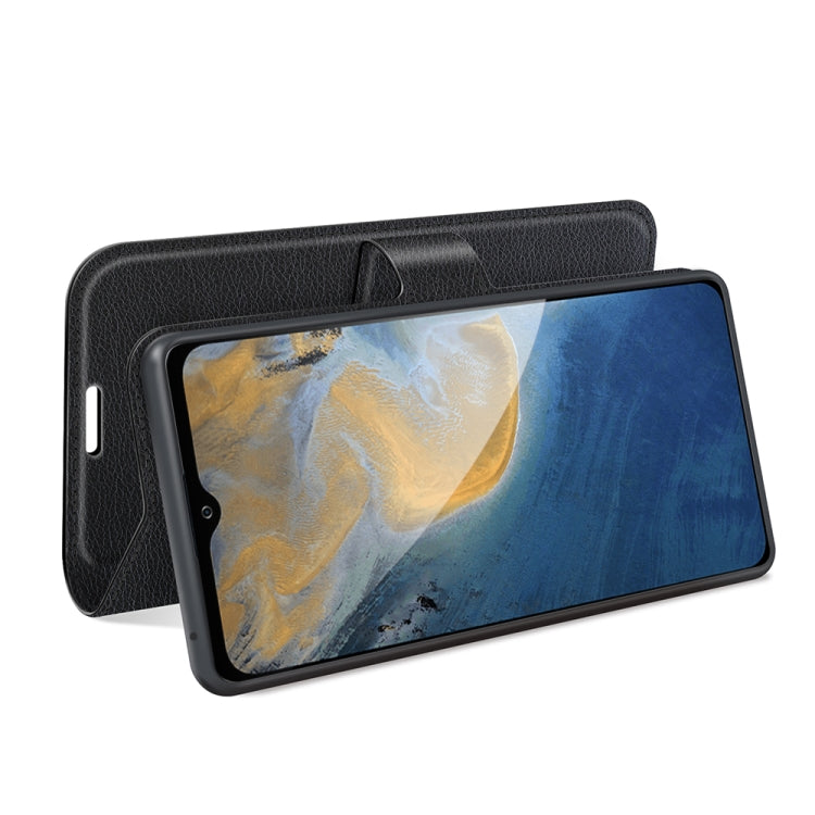 For ZTE Blade A51 Litchi Texture Horizontal Flip Protective Case with Holder & Card Slots & Wallet